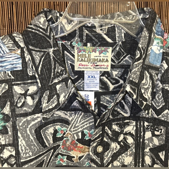 REYN Spooner NWT Holiday ALOHA Hawaiian Shirt  2XL - Picture 6 of 8